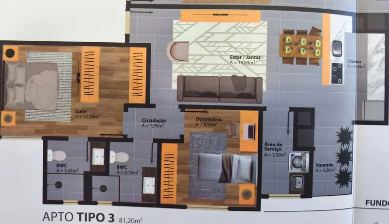 Apartamento com 2 dormitórios à venda, 81 m² por R$ 790.000,00 - Centro - Caçador/SC — foto 2